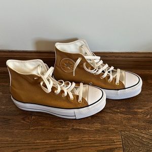 Converse Platforms - unique ochre color!